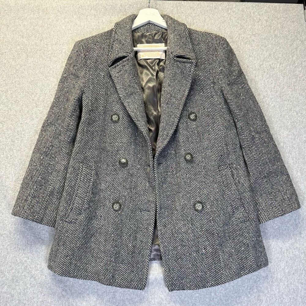 Pendleton Women’s Size 8 Pea Coat Gray Outerwear Jacket Business Casual